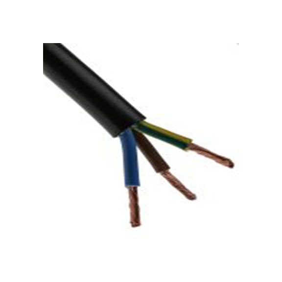 RS PRO,775-5899,三芯, 100 m长 电源电缆, 300 V, 500 V, 黑色 聚氯乙烯护套 70 °C, H05VV-F系列