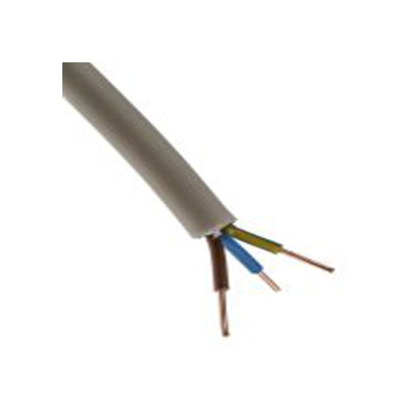 RS PRO,902-8322,三芯, 50 m长 电源电缆, 500 V, 灰色 聚氯乙烯护套 70 °C
