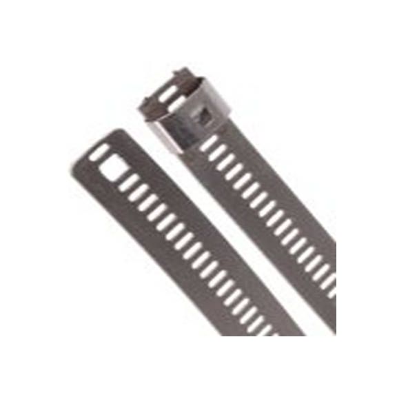 RS PRO,121-646,316 不锈钢 电缆扎带, 梯式, 阻燃, 金属, 610 mm长x12 mm宽, 1089.76N拉伸强度