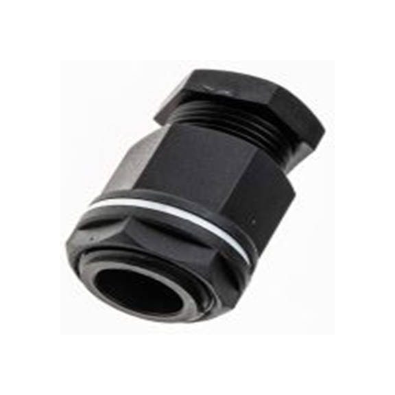 RS PRO,127-215,塑料 电缆接头, M20, 8 mm至13 mm线径, IP55, 黑色 包括锁紧螺母