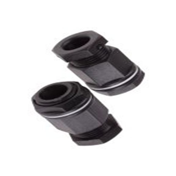 RS PRO,127-221,塑料 电缆接头, M20, 8 mm至13 mm线径, IP55, 黑色 包括锁紧螺母