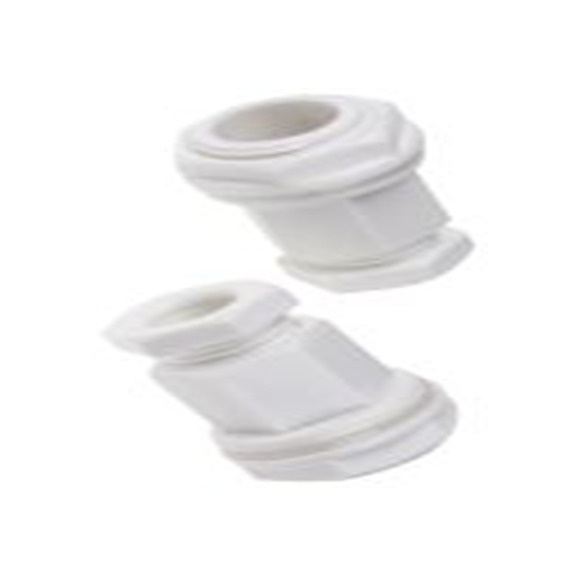 RS PRO,127-338,塑料 电缆接头, M20, 4 mm至7 mm线径, IP55, 白色 包括锁紧螺母