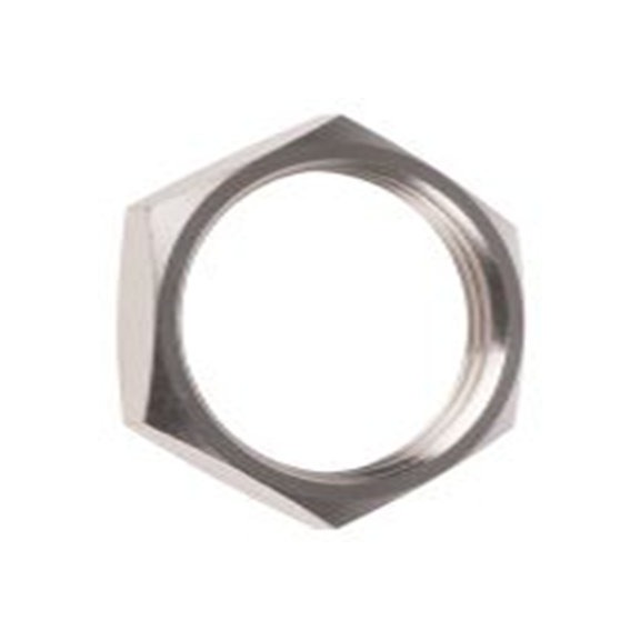 RS PRO,127-388,M40 锁紧螺母, 黄铜制, 镍