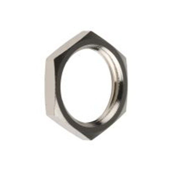 RS PRO,127-473,M20 锁紧螺母, 镀镍黄铜制, 镍