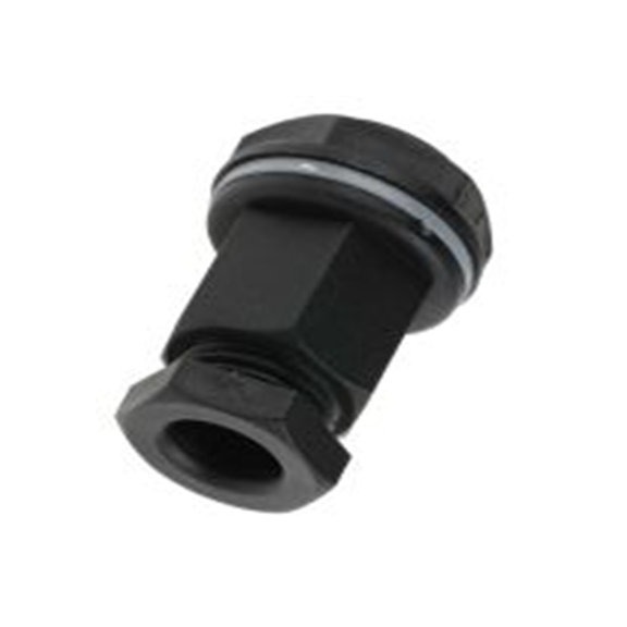 RS PRO,127-631,塑料 电缆接头, M20, 7 mm至10.5 mm线径, IP55, 黑色 包括锁紧螺母