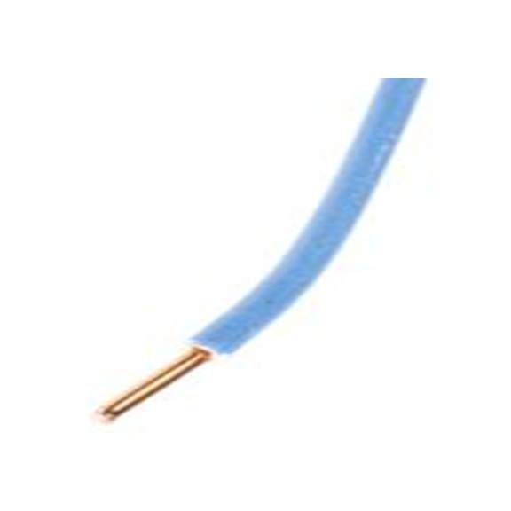 RS PRO,139-161,蓝色 坚固 6491X 架空电缆, 1.5 mm², 100 m长 1, 0 AWG 聚氯乙烯, 450/750 V, 最高70 °C, H07V-U系列