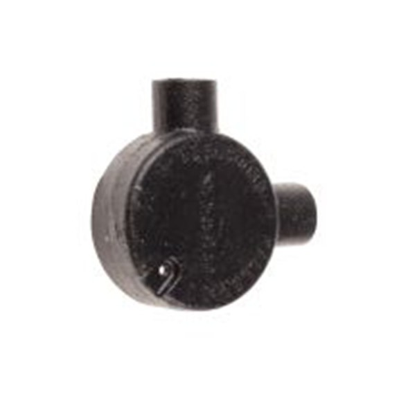 RS PRO,228-693,电缆导管 导管配件, M4螺纹, 钢制, 20 mm标称尺寸, 黑色搪瓷表面, 黑色