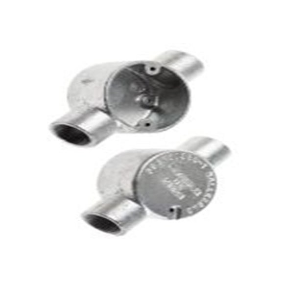 RS PRO,228-794,电缆导管 导管配件, M4螺纹, 钢制, 25 mm标称尺寸, 镀锌表面, 黑色