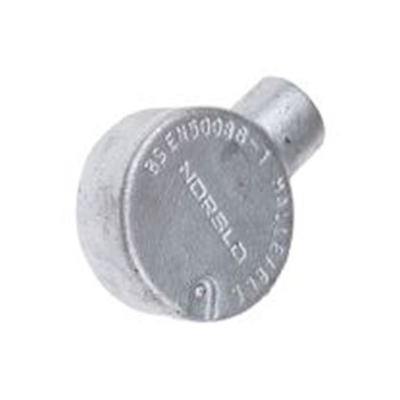 RS PRO,228-851,电缆导管 导管配件, M4螺纹, 钢制, 25 mm标称尺寸, 镀锌表面, 黑色