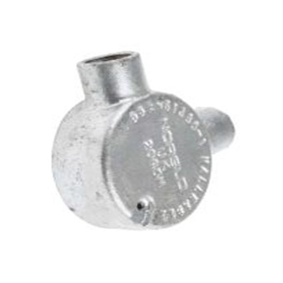 RS PRO,228-867,电缆导管 导管配件, M4螺纹, 钢制, 20 mm标称尺寸, 镀锌表面, 黑色