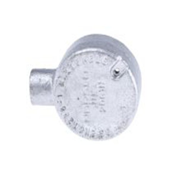 RS PRO,228-889,电缆导管 导管配件, M4螺纹, 钢制, 20 mm标称尺寸, 镀锌表面, 黑色