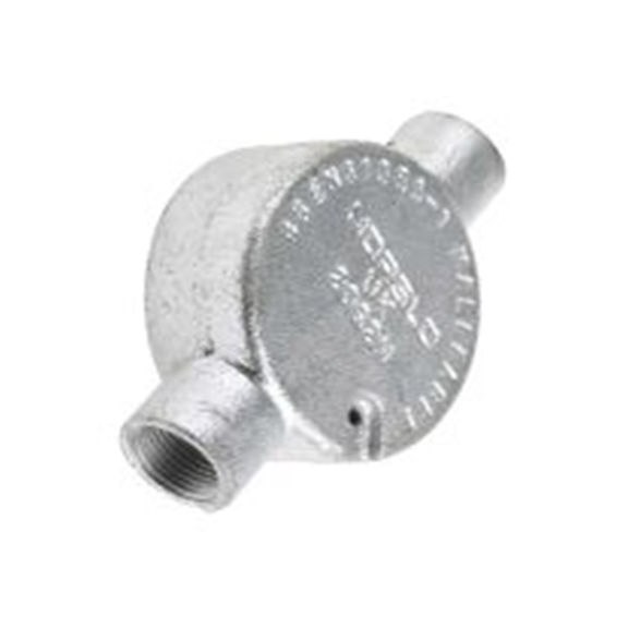 RS PRO,228-895,电缆导管 导管配件, M4螺纹, 钢制, 20 mm标称尺寸, 镀锌表面, 黑色