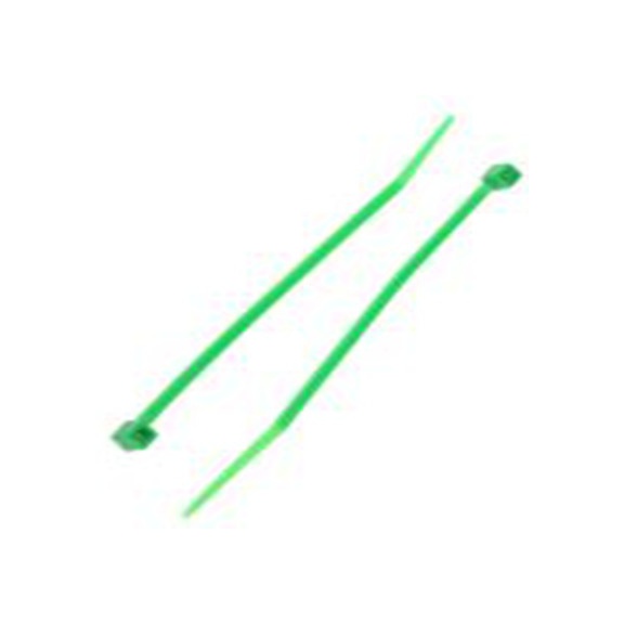 RS PRO,233-225,尼龙 66 电缆扎带, 不易松脱, 阻燃, 绿色, 100 mm长x2.5 mm宽, 78.4N拉伸强度