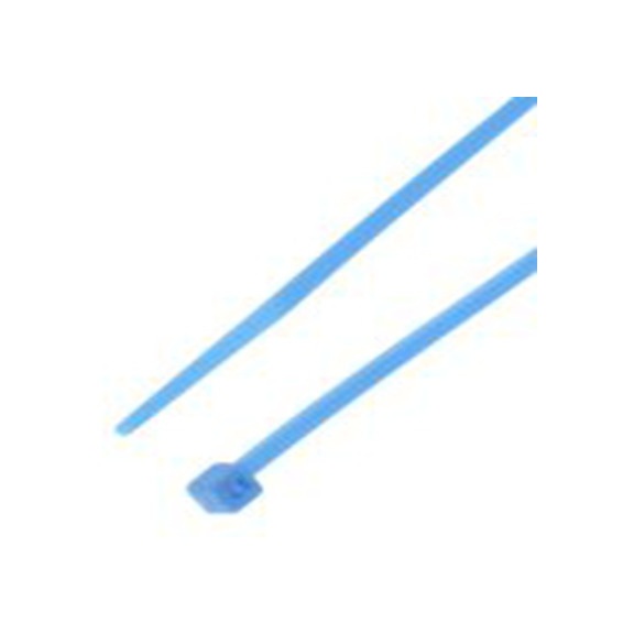 RS PRO,233-241,尼龙 66 电缆扎带, 不易松脱, 阻燃, 蓝色, 165 mm长x2.5 mm宽, 78.4N拉伸强度