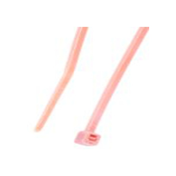 RS PRO,233-281,尼龙 66 电缆扎带, 不易松脱, 阻燃, 橙色, 165 mm长x2.5 mm宽, 78.4N拉伸强度