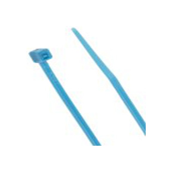 RS PRO,233-304,尼龙 66 电缆扎带, 不易松脱, 阻燃, 蓝色, 203 mm长x2.5 mm宽, 78.4N拉伸强度