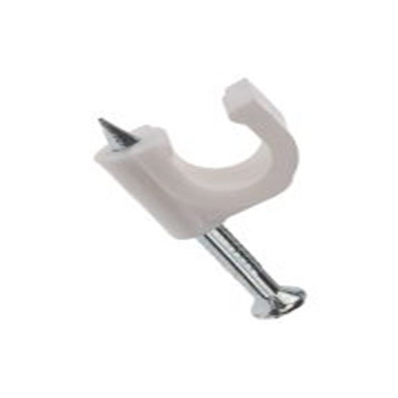 RS PRO,233-522,聚乙烯, 白色, 最大捆束7 mm, 钉固定