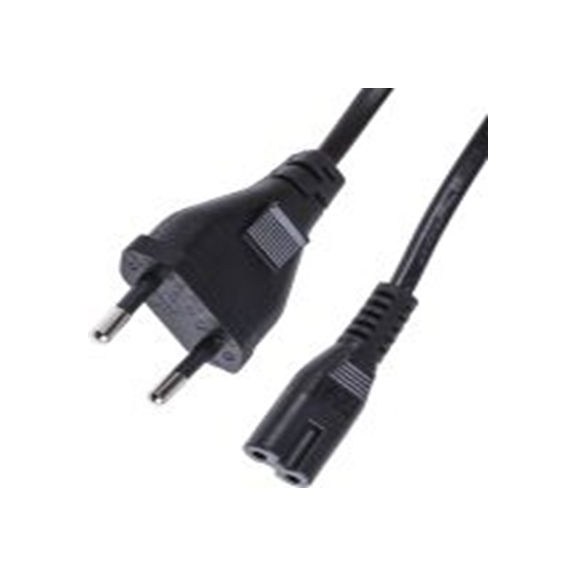 RS PRO,321-203,1.5 m 电源线, 250 V, IEC C7转CEE 7/16 欧式插头 聚氯乙烯, 黑色, 符合CEBEC, DEMKO, FIMKO, IMQ, KEMA, LC