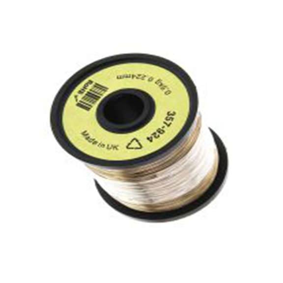 RS PRO,357-924,0.224 mm 搪瓷 铜线, 0.22 mm外径, 1300 m长, 1绞距