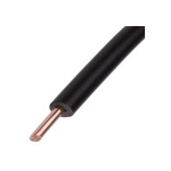 RS PRO,358-961,黑色 控制 架空电缆, 1 mm², 100 m长 1/1.13 mm, 17 AWG 聚氯乙烯, 聚氯乙烯, 600 V, 最高70 °C, RIGID BU系列