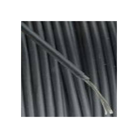 RS PRO,359-677,RS PRO 黑色恶劣环境电线, 0.5 mm², 25m长, 20 AWG, 750 V, 最高+150°C, 硅橡胶绝缘