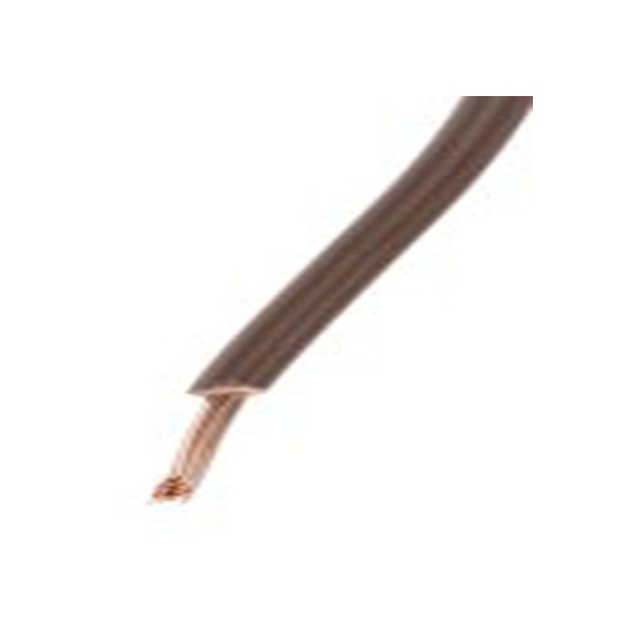 RS PRO,361-737,棕色 2491X 架空电缆, 1 mm², 100 m长 32/0.2 mm, 17 AWG 聚氯乙烯, 聚氯乙烯, 500 V, 最高70 °C, H05V-K系列