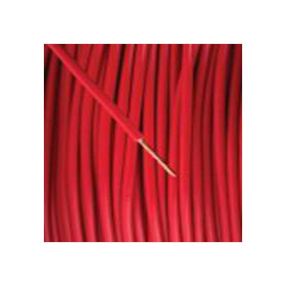 RS PRO,361-759,红色 架空电缆, 1 mm², 100 m长 32/0.2 mm, 17 AWG 聚氯乙烯, 聚氯乙烯, 500 V, 最高70 °C, H05V-K系列