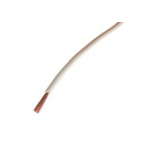 RS PRO,361-838,白色 架空电缆, 1.5 mm², 100 m长 30/0.25 mm, 15 AWG 聚氯乙烯, 聚氯乙烯, 750 V, 最高70 °C, H07V-K系列