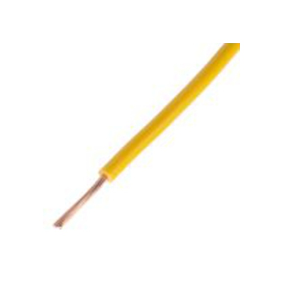RS PRO,361-844,黄色 设备电线, 无屏蔽 2491X 设备电线, 1.5 mm², 100 m长 30/0.25 mm, 15 AWG 聚氯乙烯, 750V, 最高70 °C, H07V