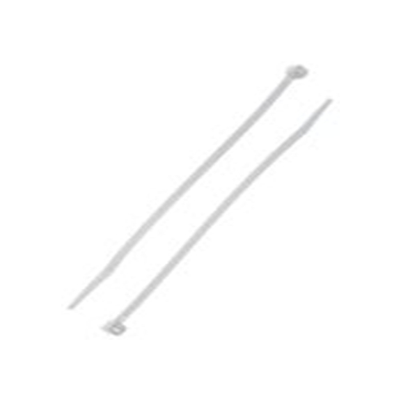 RS PRO,389-870,尼龙 66 电缆扎带, 不易松脱, 阻燃, 白色, 190 mm长x4.8 mm宽, 215.6N拉伸强度