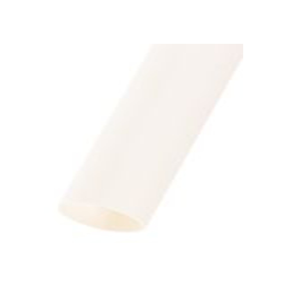 RS PRO,392-270,RS PRO 阻燃 聚烯烃 热缩管, 白色, Φ9.5 mm, 1.2m长, 2:1收缩比, 4.8 mm收缩径