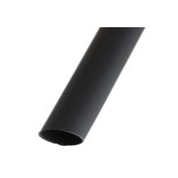 RS PRO,398-177,RS PRO 阻燃 聚烯烃 热缩管, 黑色, Φ9.5 mm, 1.2m长, 2:1收缩比, 4.8 mm收缩径