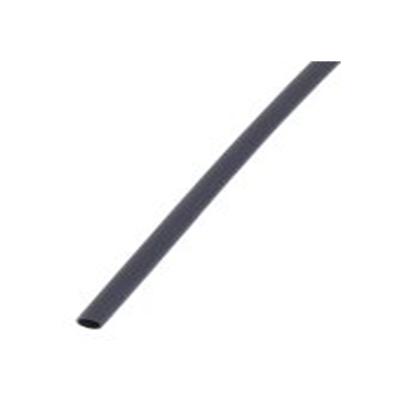 RS PRO,398-206,RS PRO 阻燃 聚烯烃 热缩管, 黑色, Φ3.2 mm, 1.2m长, 2:1收缩比, 1.6 mm收缩径