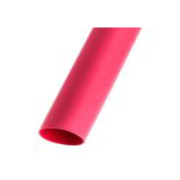 RS PRO,398-278,RS PRO 阻燃 聚烯烃 热缩管, 红色, Φ12.7 mm, 1.2m长, 2:1收缩比, 6.4 mm收缩径