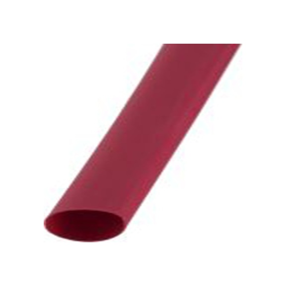 RS PRO,398-284,RS PRO 阻燃 聚烯烃 热缩管, 红色, Φ9.5 mm, 1.2m长, 2:1收缩比, 4.8 mm收缩径