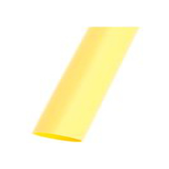 RS PRO,399-625,RS PRO 阻燃 聚烯烃 热缩管, 黄色, Φ12.7 mm, 1.2m长, 2:1收缩比, 6.4 mm收缩径