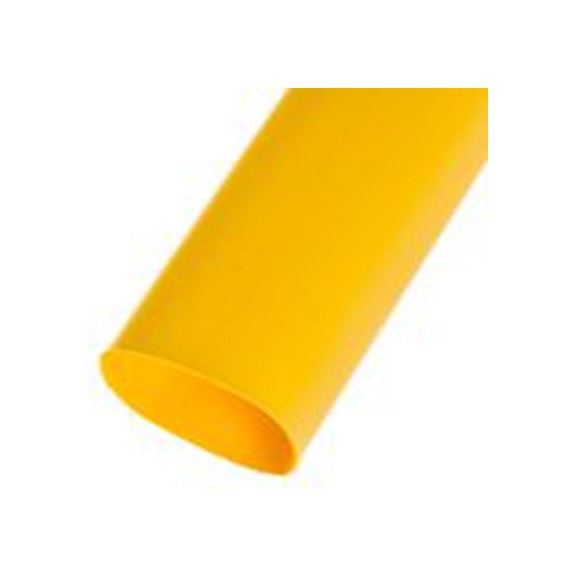 RS PRO,399-631,RS PRO 阻燃 聚烯烃 热缩管, 黄色, Φ19.1 mm, 1.2m长, 2:1收缩比, 9.5 mm收缩径