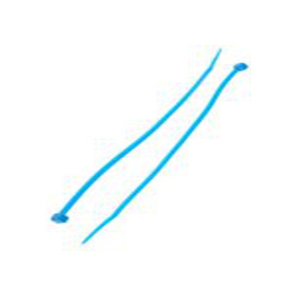 RS PRO,404-534,尼龙 66 电缆扎带, 不易松脱, 阻燃, 蓝色, 200 mm长x3.6 mm宽, 176.4N拉伸强度