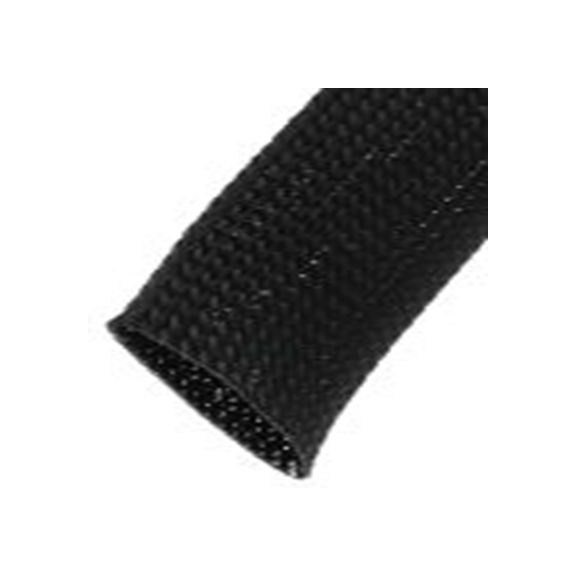 RS PRO,408-227,可扩展 聚乙烯对苯二酸盐 黑色 电缆套管, 5m长 编织层 73 mm