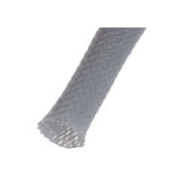 RS PRO,408-249,可扩展 聚乙烯对苯二酸盐 灰色 电缆套管, 5m长 编织层 25 mm