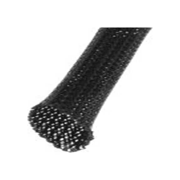 RS PRO,408-271,可扩展 聚乙烯对苯二酸盐 黑色 电缆套管, 10m长 编织层 30 mm
