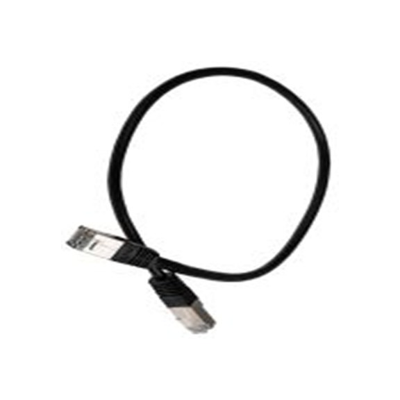 RS PRO,411-384,0.5 m 6 类 以太网电缆, S/FTP屏蔽, 黑色 聚氯乙烯护套, RJ45 公转RJ45 公