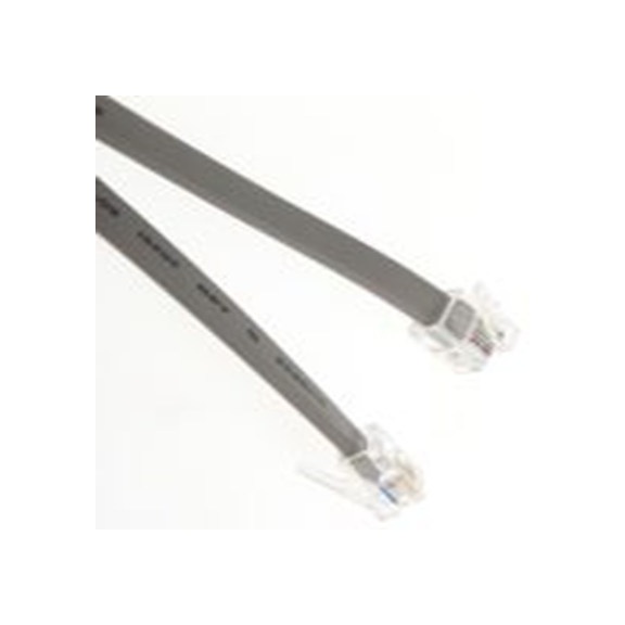 RS PRO,446-670,电话延长线, NMJ 母插转 NMJ 3 m 公, 灰色护套