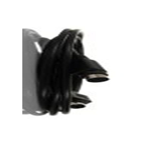 RS PRO,463-530,RS PRO DIN线, 2 m长, 插头 公转插座 母插, 黑色