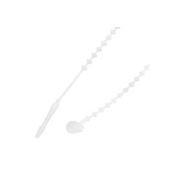 RS PRO,269-9041,尼龙 66 电缆扎带, 不易松脱, 阻燃, 白色, 143 mm长x1.8 mm宽, 49N拉伸强度