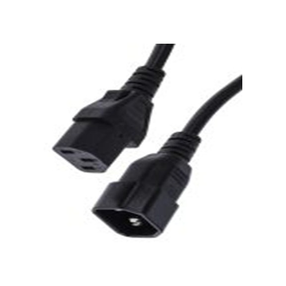 RS PRO,487-277,2 m 电源线, 250 V, IEC C13, 直向转IEC C14, 直 聚氯乙烯, 黑色, 符合CE标准