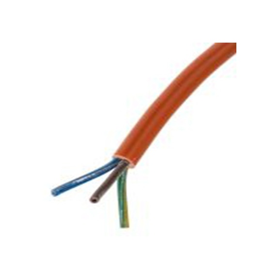 RS PRO,491-831,三芯, 100 m长 电源电缆, 500 V, 橙色 聚氯乙烯护套 70 °C, H05VV-F系列