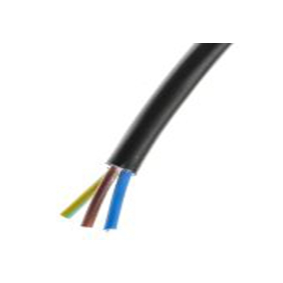 RS PRO,491-857,三芯, 100 m长 电源电缆, 300 V, 黑色 聚氯乙烯护套 70 °C, H03VV-F系列