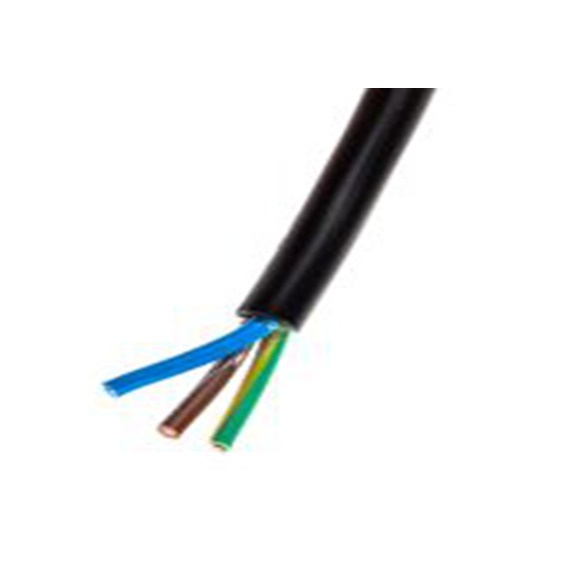 RS PRO,491-891,三芯, 100 m长 电源电缆, 300V, 黑色 聚氯乙烯护套 70 °C, H03VV-F系列