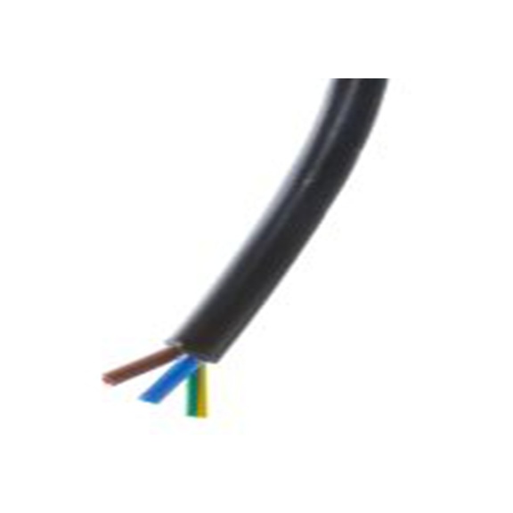 RS PRO,492-002,三芯, 100 m长 电源电缆, 500 V, 黑色 聚氯乙烯护套 70 °C, H05VV-F系列